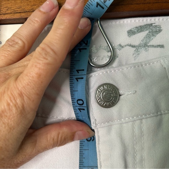 Seven7 Premium Quality Skin Fit High Rise Ankle Cropped Jeans White Size 12 - Picture 8 of 10